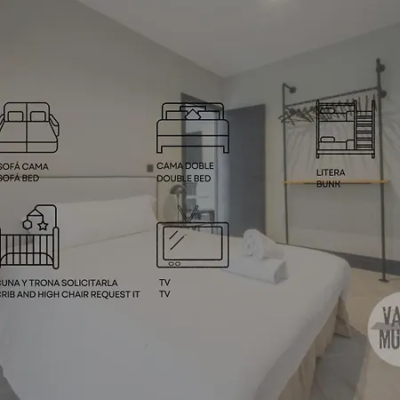 Appartamento Deluxe 7pax En La Latina-centro De E2
