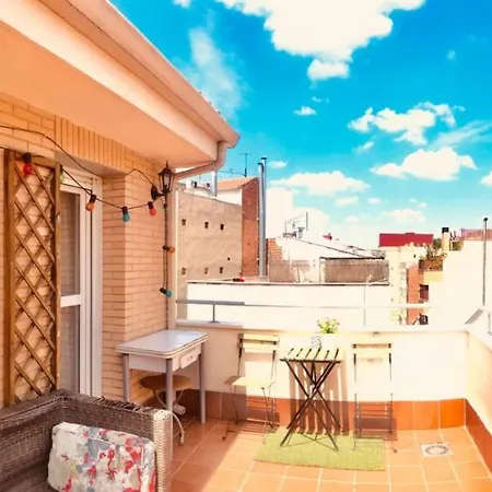 Atico Individual & Terraza, 6 Min En Metro Atocha Madrid