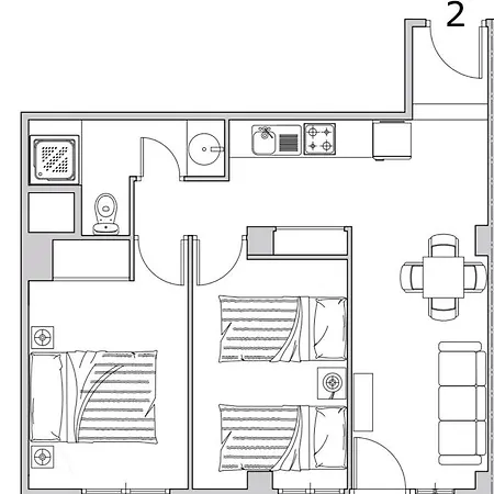 Apartment Luxe North Real Stadium Hga5