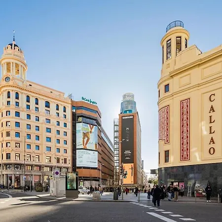Agradable Estudio 3 Personas / 2 Camas En Gran Via *