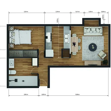 Caterina Cuatro Torres Apartment *
