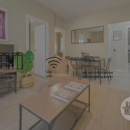 Apartamento Practico 7pax En Calle Santa Ana Centro De