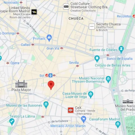 Fashion Design Loft En Calle Carretas-sol 4pax