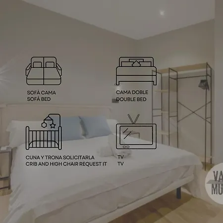 Urban And 5pax En Calle Silva-gran Via E2 Apartment