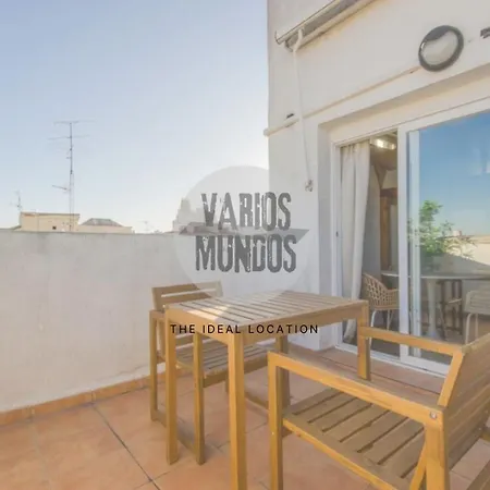 Fabuloso Atico Doble Altura 3pax En Chueca Apartamento *