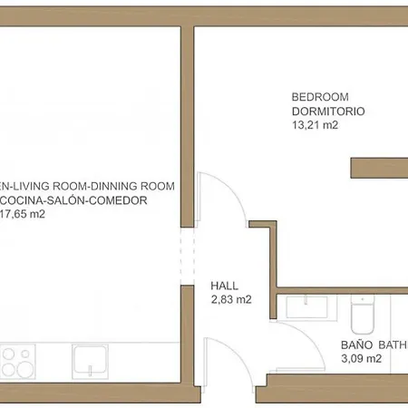 Apartment Bright Apartment- 1bd 1bth- Alonso Cano *
