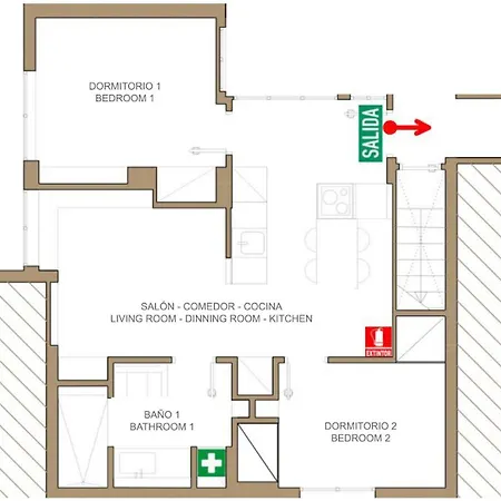 Bright & Cozy -2beds 1bath-tirso De Molina * Madrid