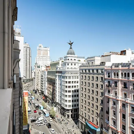 Gran Via Panorama Syline 6pax Alquiler Temporal * Madrid