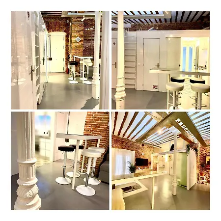 Calle Amparo100 Red Brick Loft For 8 Lavapies 아파트 마드리드
