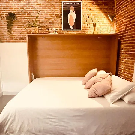 Calle Amparo100 Red Brick Loft For 8 Lavapies * 마드리드