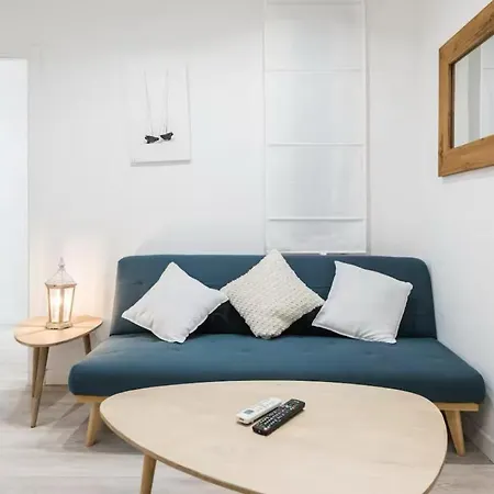 White And Blue Apartment Madrid