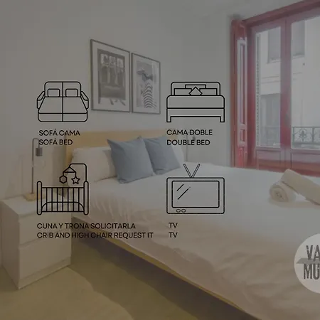 Apartamento Beautiful Loft 3pax En Huertas-cortes *